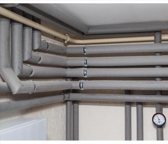 Pipe system covered with insulation